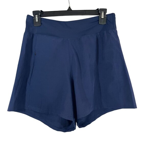 Hurley Pants - Hurley Navy Blue Pull‎ On Athletic Shorts Boardshorts Zip Pocket - Size Small